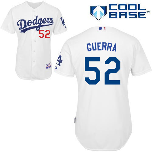 Javy Guerra #52 mlb Jersey-L A Dodgers Women's Authentic Home White Cool Base Baseball Jersey